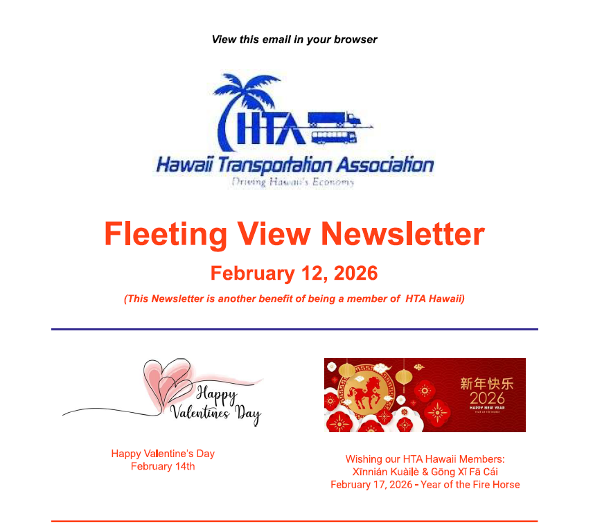 screenshot of the e-newsletter's page one.